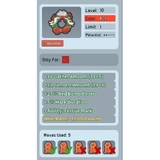 Bee Swarm Simulator | Festive Wreath with Festive Mark