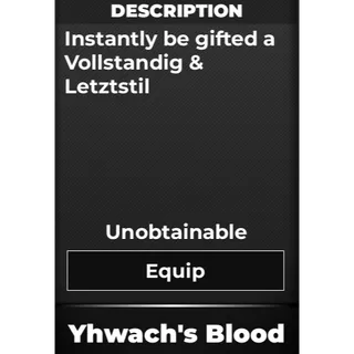 Yhwach's Blood | Type Soul 