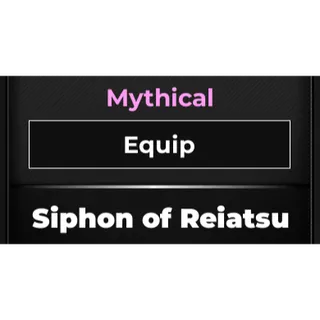 Siphon of Reiatsu | Type Soul 