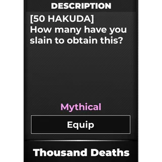 Thousand Deaths | Type Soul 