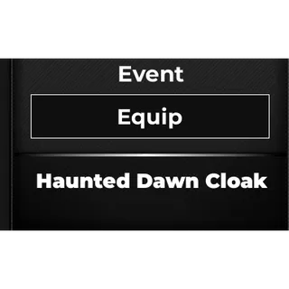 Haunted Dawn Cloak | Type Soul 
