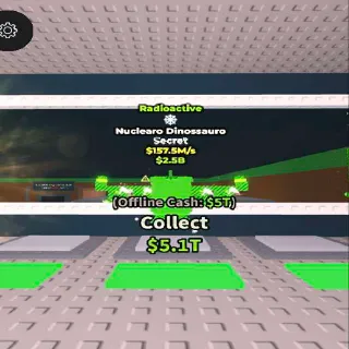 Radioactive Nuclearo Dinossauro 157.5M/s