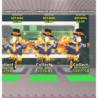 3 Gobblino Uniciclino 