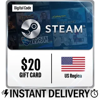 $20.00 USD Steam Gift Card - INSTANT DELIVERY|CHEAP!