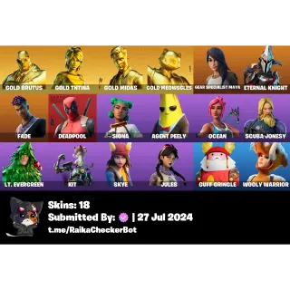 Fortnite Account - x4 Gold Skins