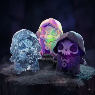 Gem, Holofoil And Cube Grim Reaper Sprites