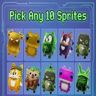 Pick Any 10 Sprites