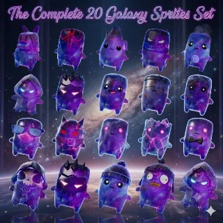 All 20x Galaxy Sprites