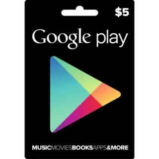 5$ USA google play gift card 
