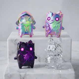Holofoil Grim, Holofoil Zero Point, Cube Zero Point And Gem Llama Sprites
