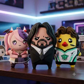 Iron Mouse, John Wick And Pollo Sprites