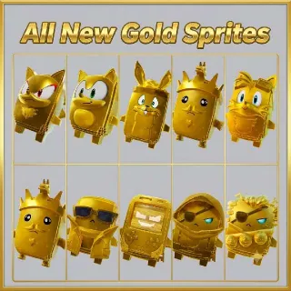 All 10x New Gold Sprites/Keep Them