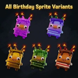 All Birthday Sprite Variants