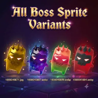 All Boss Sprite Variants