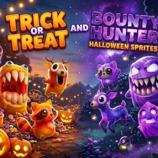 Trick Or Treat And Bounty Hunter Halloween Sprites