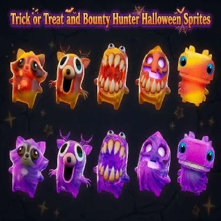Trick Or Treat And Bounty Hunter Halloween Sprites