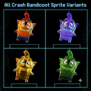 All Crash Bandicoot Sprite Variants