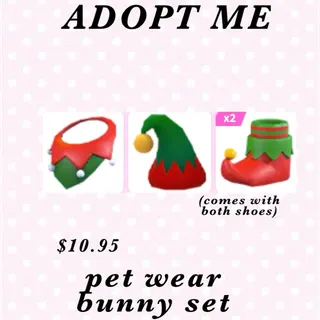Elf pet wear set