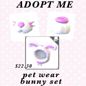 bunny pet wear (3 pack)