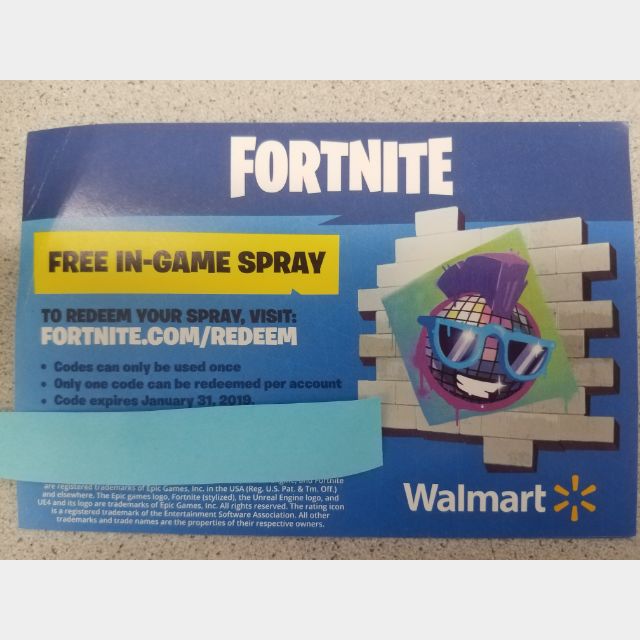 Fortnite Exclusive Walmart Spray - Other - Gameflip