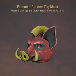 Glowing Pig Mask