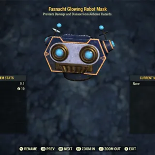 Glowing Robot Mask
