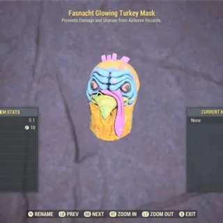 Glowing Turkey Mask