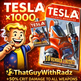 TESLA 8 x1000 🔥 +50% CRIT DAMAGE | MEGA DPS BOOST | BULK | FAST DELIVERY | Fallout 76