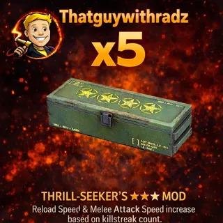 Thrill-Seeker ★★★★ Legendary Mod x5 | FAST DELIVERY | Xbox | Thatguywithradz