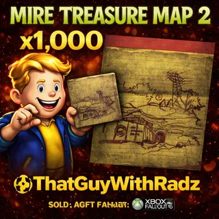 MIRE TREASURE MAP #2 x1,000 🔥 RARE LOOT FARM | PLANS | POWER ARMOR | Fallout 76 XBOX