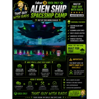 [XBOX] ALIEN SPACESHIP CAMP BUILD 👽 SKY BASE • CUSTOM PLACEMENT • FULL SETUP | THATGUYWITHRADZ