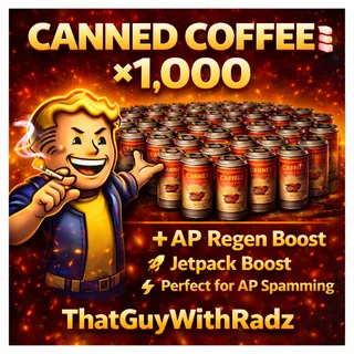 CANNED COFFEE x1,000 ⚡ AP REGEN | JETPACK BOOST | XP BUILDS | FAST DELIVERY | Fallout 76 XBOX