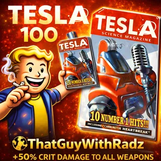 TESLA 8 x100 ⚡ +50% CRIT DAMAGE | ALL WEAPONS | FAST DELIVERY | XBOX | Fallout 76