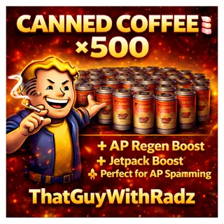 CANNED COFFEE x500 ⚡ AP REGEN BOOST | JETPACK SPAM | FAST DELIVERY | XBOX | Fallout 76