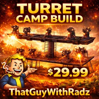 Turret CAMP Build | Defense Turret Base | Fallout 76 Xbox CAMP Builder | $29.99 | ThatGuyWithRadz