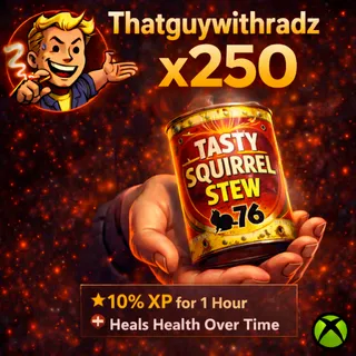  Tasty Squirrel Stew | +10% XP Boost | Fallout 76 Xbox | Fast Trade | ThatGuyWithRadz