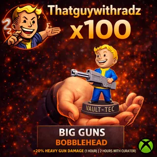 BIG GUNS BOBBLEHEAD x100 – Fallout 76 (Xbox) | Fast Delivery