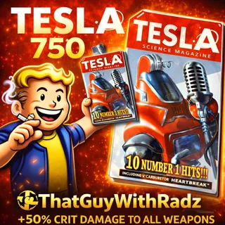 TESLA 8 x750 ⚡ +50% CRIT DAMAGE | HIGH DPS BUILD | BULK | FAST DELIVERY | FO76
