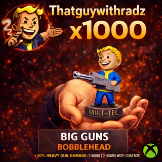 BIG GUNS BOBBLEHEAD x1000 – Fallout 76 (Xbox) | Bulk Bundle