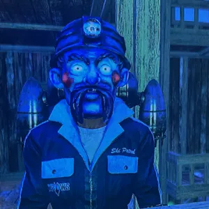glowing pitman mask