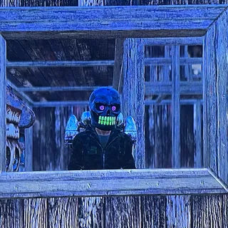 Glowing Bonehead mask