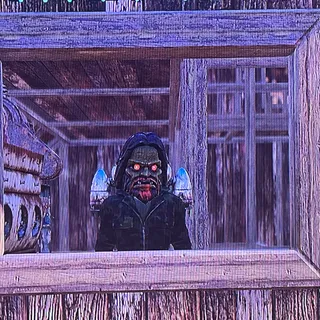 Glowing Bigfoot mask