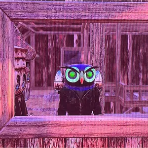 Glowing owl mask