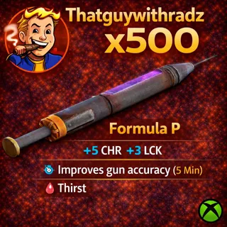 FORMULA P x500! 🎯 INSANE ACCURACY BOOST 🔥 PvP & FARM READY 🚀 (Fallout 76 Xbox)