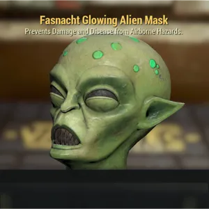 Glowing Alien Mask