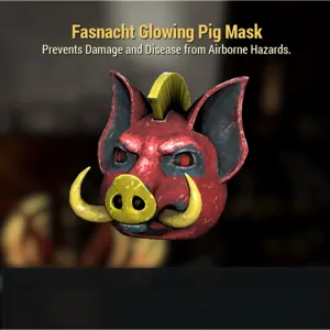Glowing Pig Mask