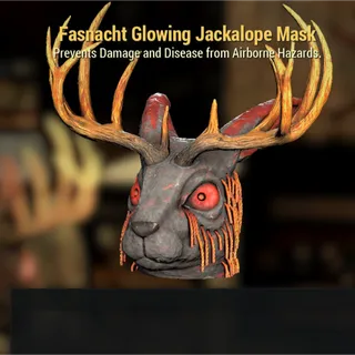 Glowing Jackalope Mask
