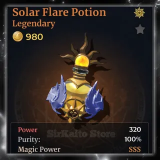 WIZARD ALCHEMY - SOLAR FLARE POTION 