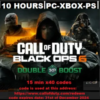 COD DOUBLE XP 10 HORS 