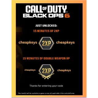 Blck Ops 2  Hour Double XP + 1 Weapon XP / MONSTER ENERGY